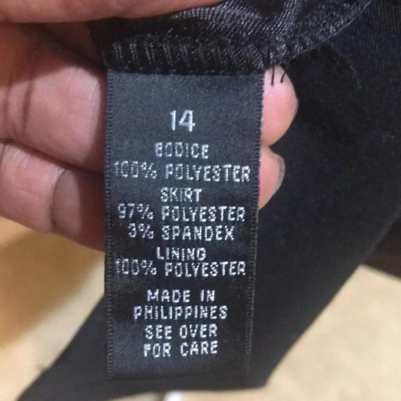 AB STUDIO Sleeveless Multi-Colored Bodice Empire Waist Midi Dress-Size 14 - Picture 10 of 10